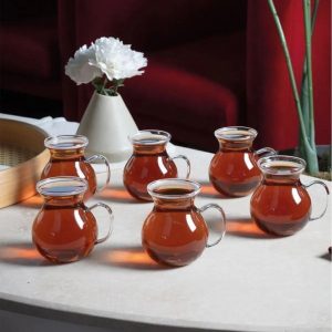 Borosilikat Sunum Bardağı Keyfiala - 6'lı Şık Set ile Keyifli Anlar!