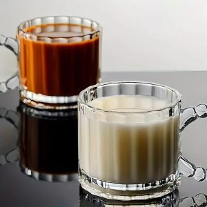 Borosilikat Cam 6'lı Sunum Bardağı - Isıya Dayanıklı